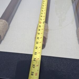 Wooden Curtain Rods with Jute Wrap